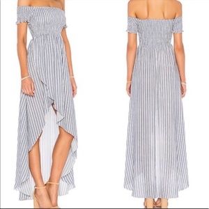 Off the shoulder midi- long dress